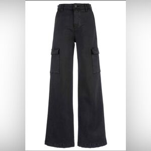 Kut Miller Wide Leg Women's Black Cargo Pants